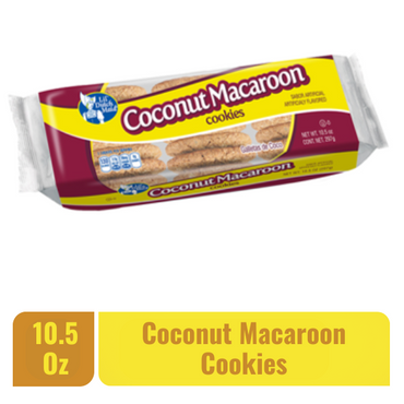 Galletas macarrón de coco Lil Dutch Maid con delicioso sabor tropical y textura suave.