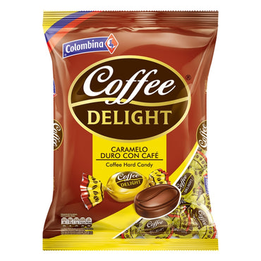 Caramelos Colombina Coffee Delight elaborados con sabor a café colombiano en presentación grande para compartir.