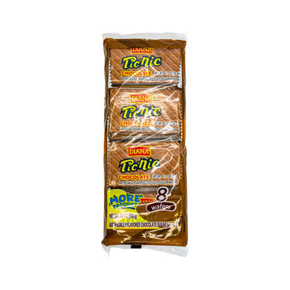 Wafers rellenos sabor chocolate perfectos para snacks, meriendas y loncheras.