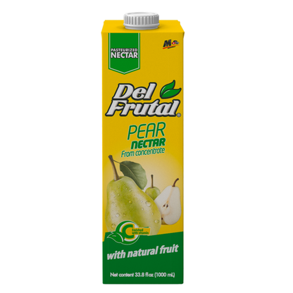 Néctar Del Frutal sabor pera en presentación tetra familiar ideal para compartir.