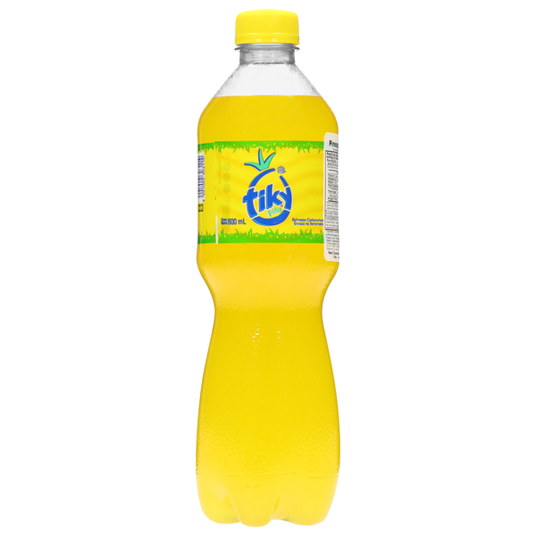 Refresco Tiky sabor piña en botella PET ideal para consumo individual y comidas.