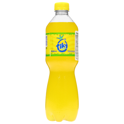 Refresco Tiky sabor piña en botella PET ideal para consumo individual y comidas.