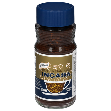 Café instantáneo Incasa práctico y con sabor intenso para cualquier momento.