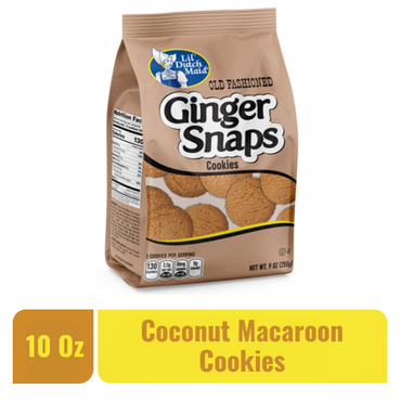 Galletas Ginger Snap Lil Dutch Maid con sabor especiado tradicional de jengibre.
