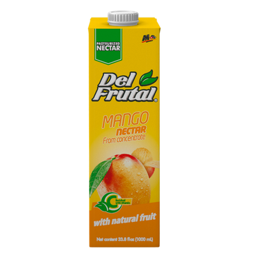 Néctar Del Frutal sabor mango en presentación tetra familiar ideal para consumo diario.