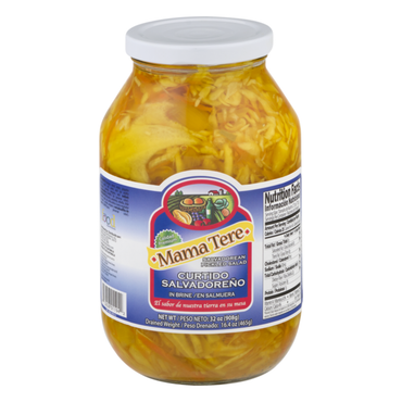 Curtido salvadoreño tradicional ideal para acompañar pupusas y platos típicos.