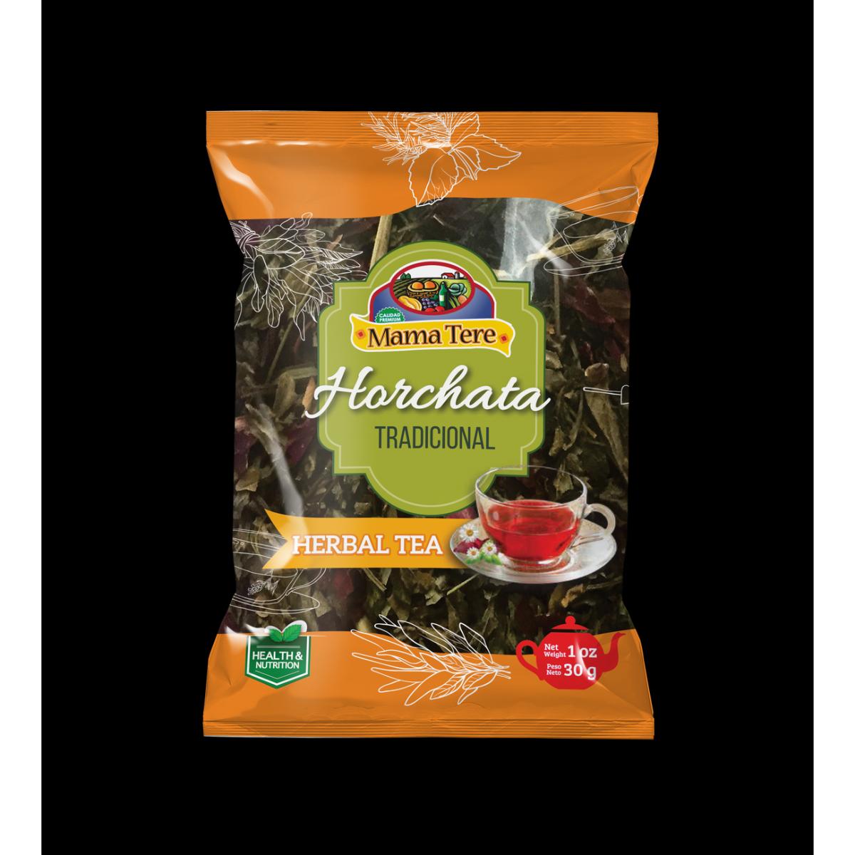 Horchata Mama Tere elaborada con mezcla tradicional de hierbas.