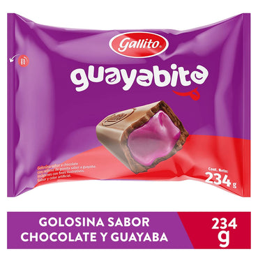 Dulces Guayabita Gallito con delicioso sabor frutal y textura suave.