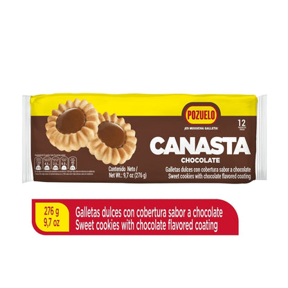 Galletas Canasta sabor chocolate Pozuelo ideales para compartir y disfrutar en cualquier momento.