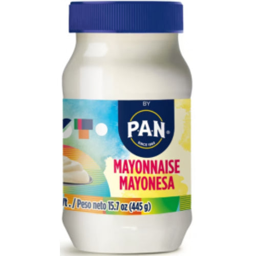 Mayonesa P.A.N cremosa y deliciosa para acompañar comidas y sandwiches.