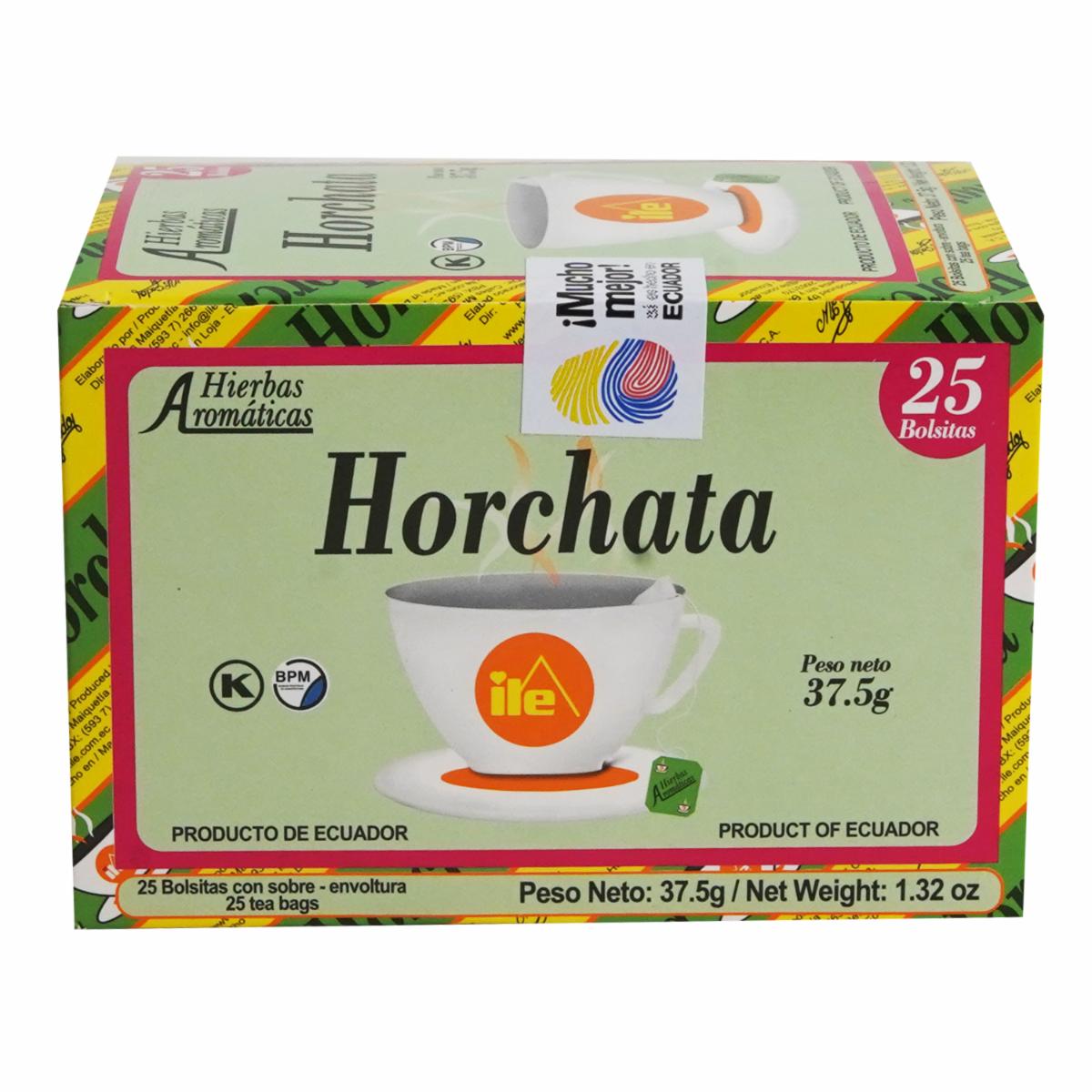 Té de horchata ILE con mezcla tradicional de hierbas.