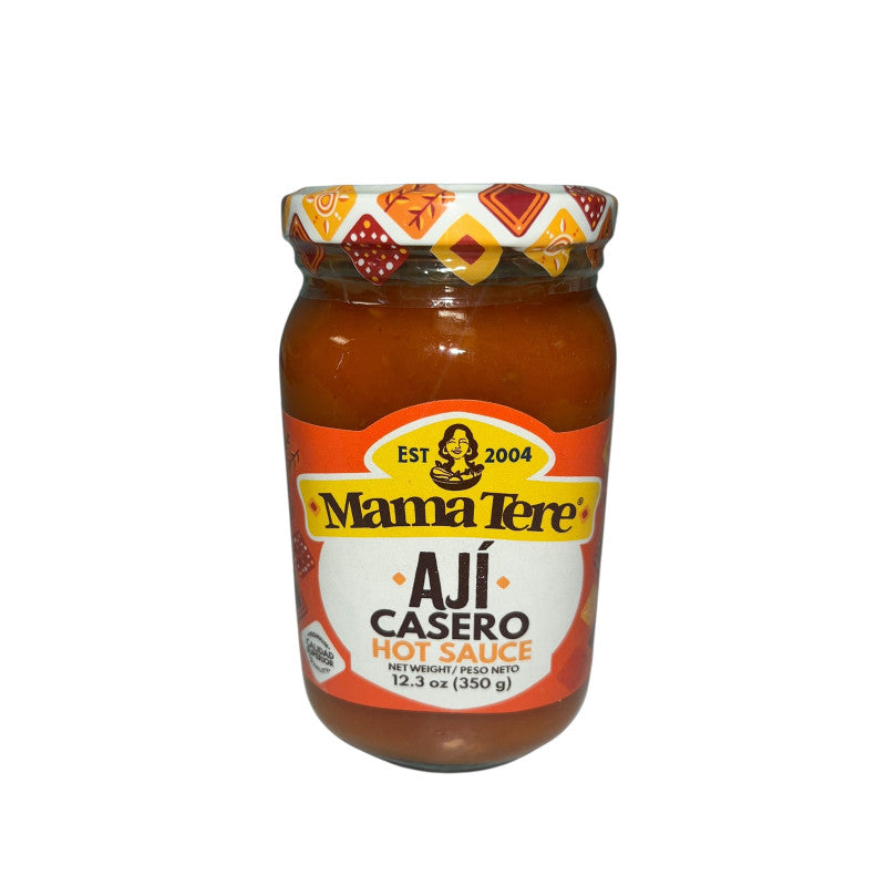 Salsa picante Mama Tere extra hot ideal para comidas latinas y snacks.
