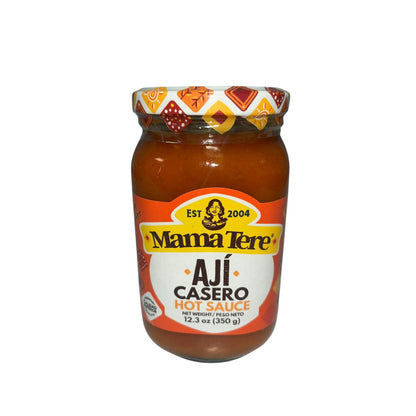 Salsa picante Mama Tere extra hot ideal para comidas latinas y snacks.