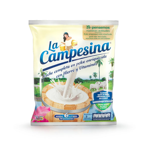 Leche en polvo enriquecida con vitaminas y minerales ideal para toda la familia.