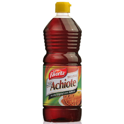Achiote líquido ideal para dar color y sabor tradicional a carnes y comidas latinas.