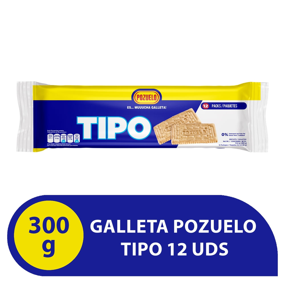 Galletas Tipo Pozuelo con sabor clásico y textura ligera para toda la familia.