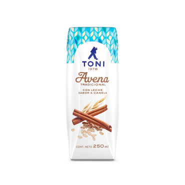 Bebida Toni de avena con leche y canela ideal para desayuno o merienda.