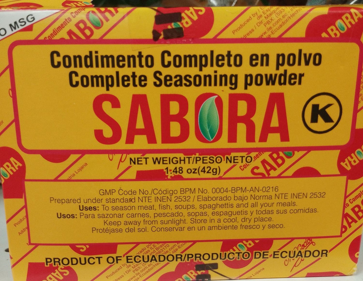 Display de condimento Sabora ILE práctico para retail y consumo diario.