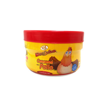 Consomé de pollo Don Julio ideal para sopas, arroz y recetas tradicionales.