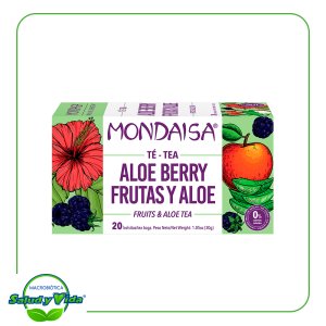 Té de aloe berry Mondaisa con sabor afrutado y herbal.