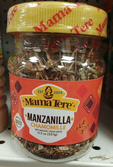 Mama Tere Manzanilla con sabor herbal suave y tradicional.