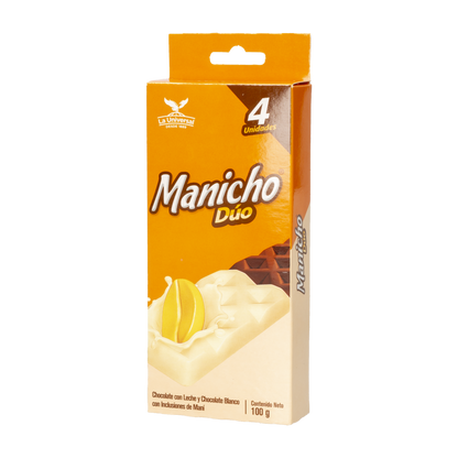 Manicho Duo La Universal con combinación de sabores dulces y chocolate.