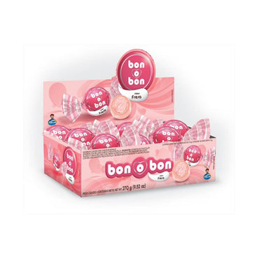 Bombones Bon o Bon sabor fresa en caja de 30 chocolates.