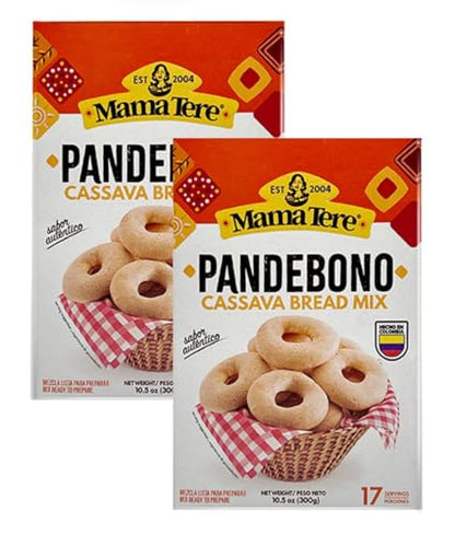 Mezcla para preparar auténtico pandebono colombiano con sabor tradicional.