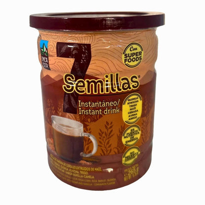 Bebida instantánea sabor chocolate enriquecida con granos andinos.