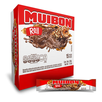 Chocolate Jumbo Roll en presentación display ideal para exhibición y venta al detalle.