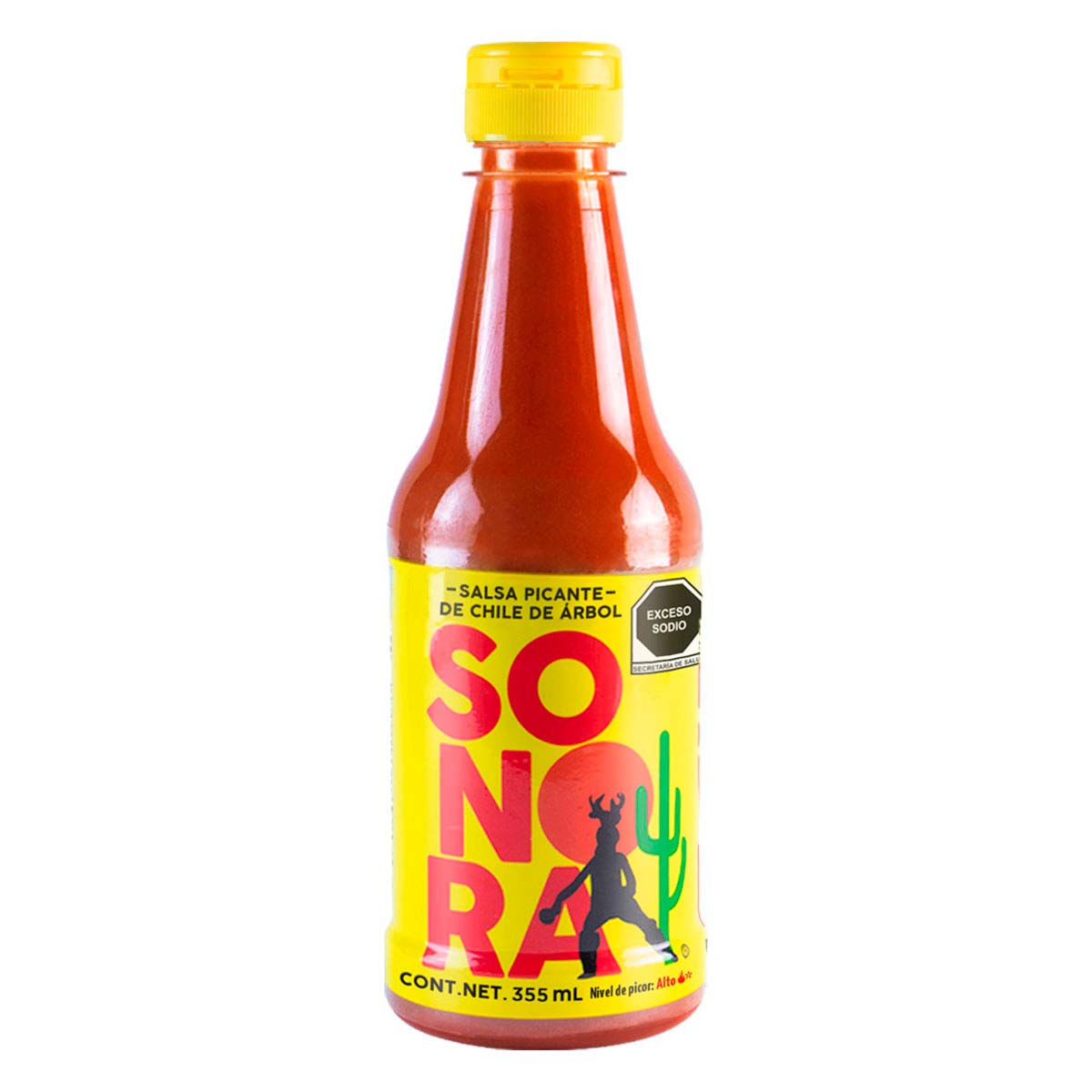 Salsa Sonora Amor en presentación práctica ideal para frutas, snacks y antojitos mexicanos.