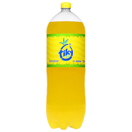 Refresco Tiky sabor piña en presentación PET de 3 litros ideal para compartir.