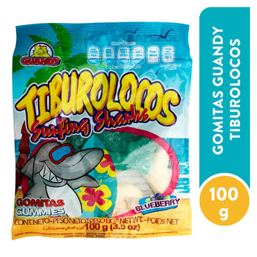 Gomitas Tiburolocos con sabores surtidos y textura suave para disfrutar.
