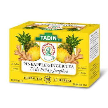Té de piña y jengibre Tadin con sabor tropical y herbal.