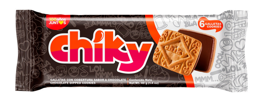 Galletas Slug Chiky en presentación individual ideales para loncheras y snacks.