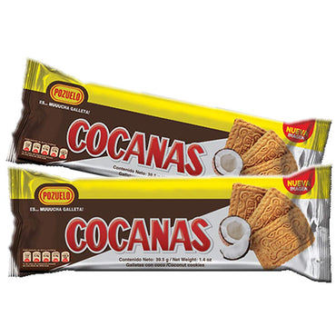 Galletas Cocanas Pozuelo con sabor tradicional y textura crujiente.