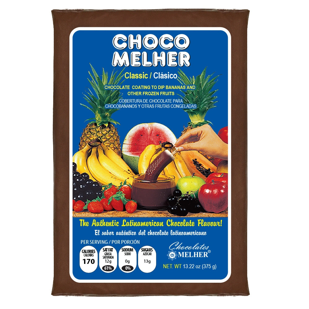 Chocolate Chocomelher Classic perfecto para bebidas y postres dulces.