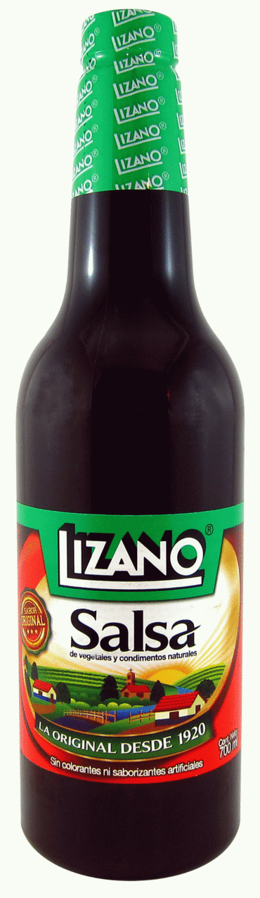 Salsa Lizano tradicional costarricense para gallo pinto y comidas típicas.