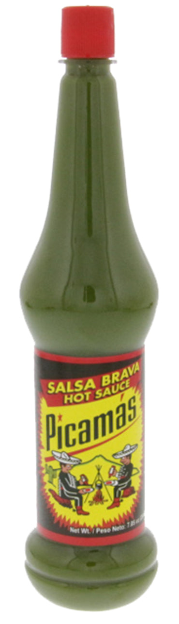 Salsa verde picante Picamas perfecta para snacks y comidas centroamericanas.
