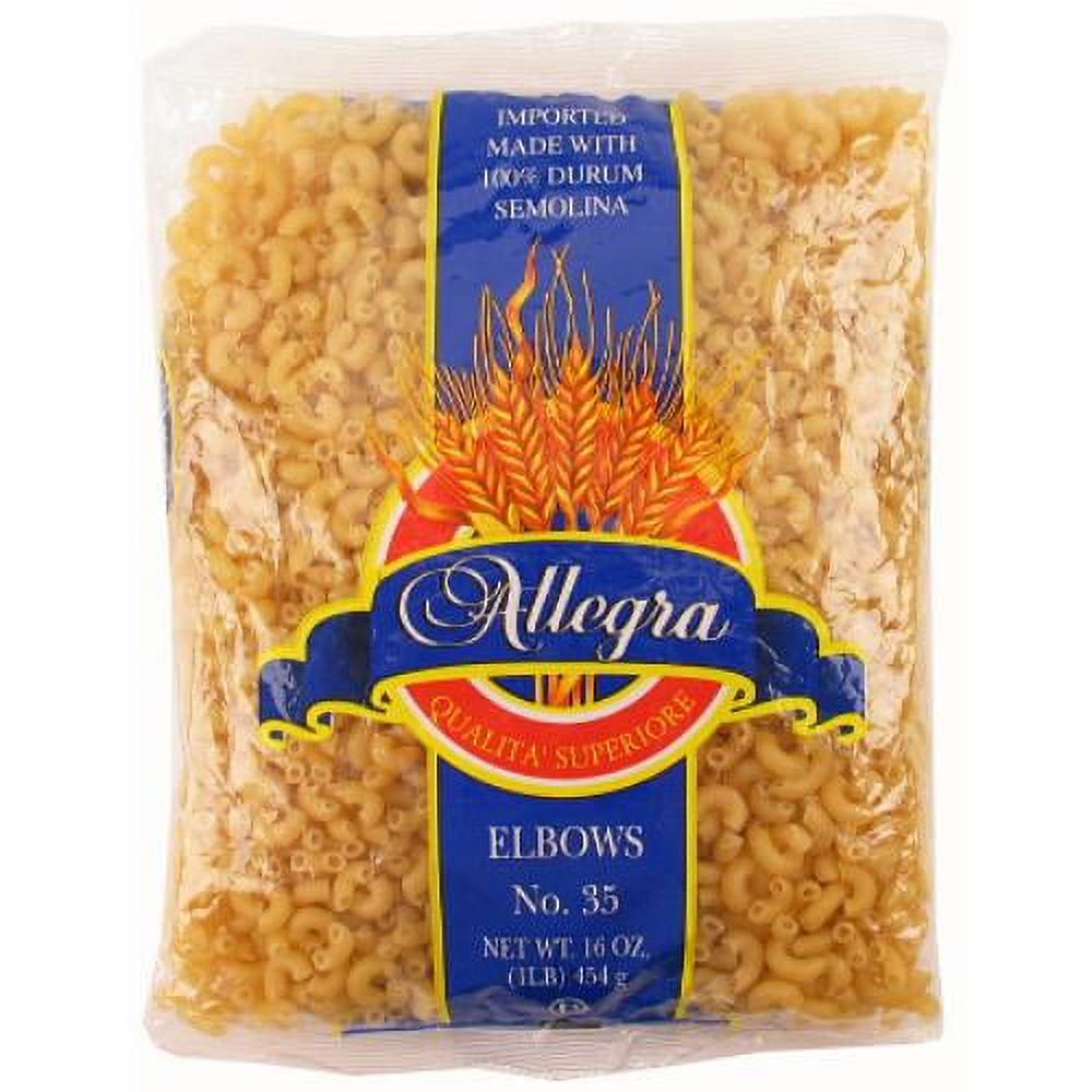 Pasta elbows perfecta para mac and cheese y ensaladas.