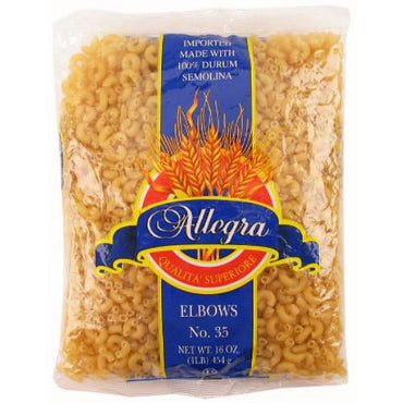 Pasta elbows perfecta para mac and cheese y ensaladas.