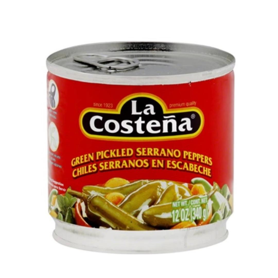 Chiles Serranos 12oz - La Costeña