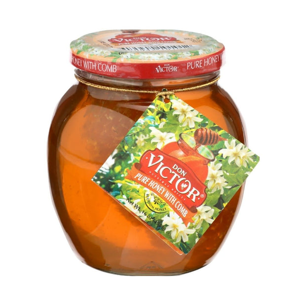 Don Victor Orange Blossom Honey with Comb 16 oz