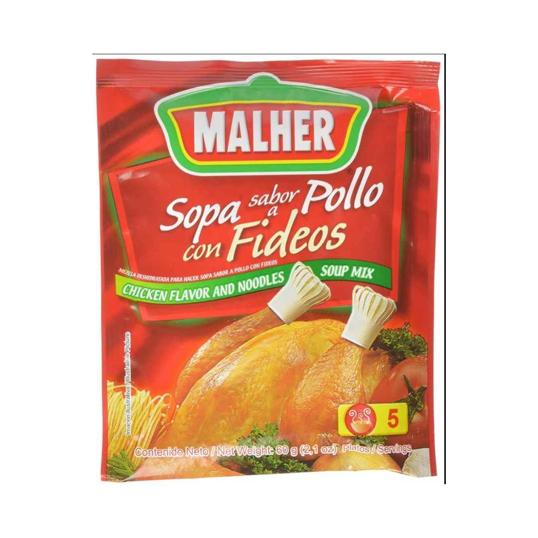 Malher Sopa de Pollo con Fideos 2.1 oz
