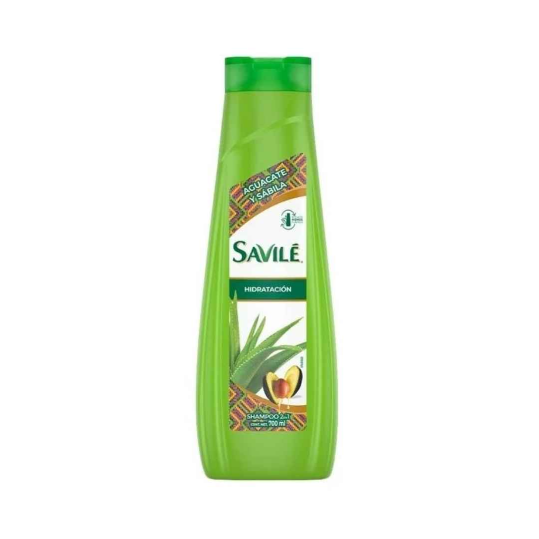 Savile Shampoo Hidratación 2 en 1 con Sábila y Aguacate 700 ml