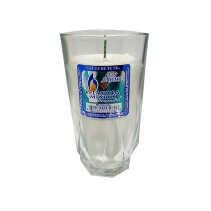 Veladora Blanca en Vaso Michelada