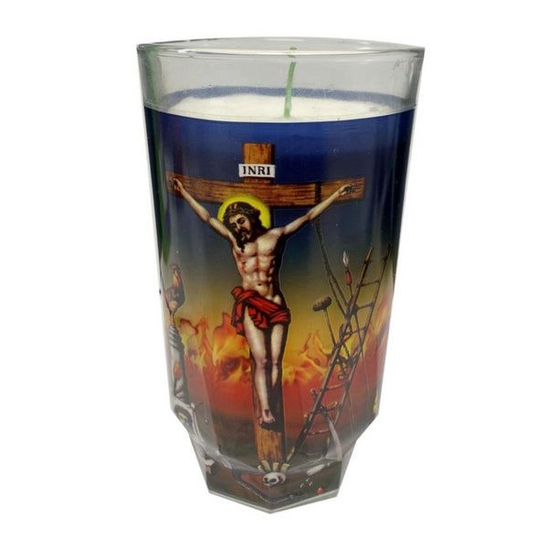 Veladora Justo Juez en Vaso Michelada