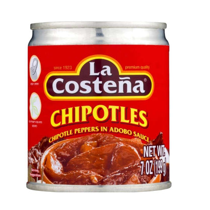 Chiles Chipotles en Adobo 12oz - La Costeña